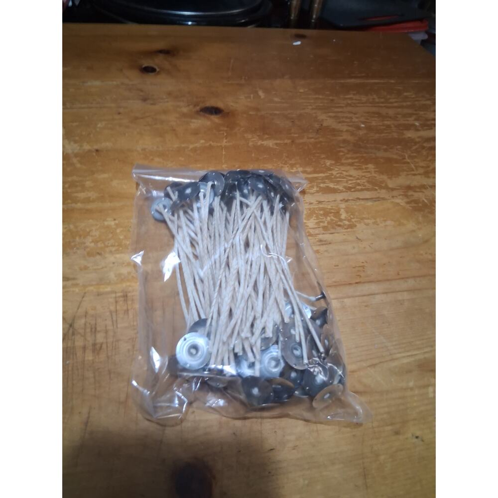 The Flaming Candle ECO-6 6" Pre-Tabbed Wick 100 Count